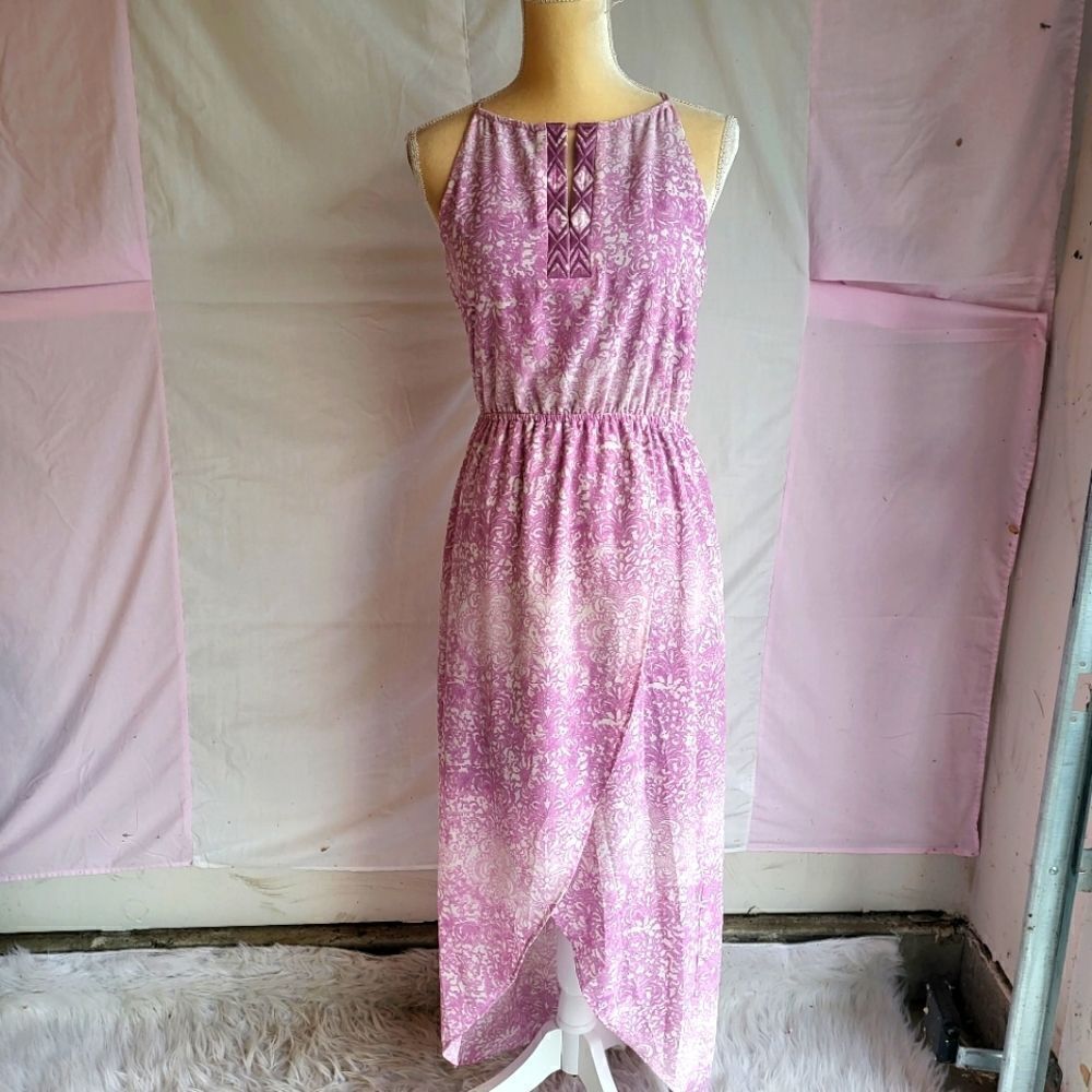 Sanctuary Purple Capetown High Low  Maxi‎ Dress In Faded Lotus Size XS - Picture 4 of 14